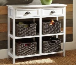 Oslember Console Sofa Table (White)