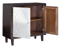 Ronlen Accent Cabinet (Brown And Silver) 8 Ronlen Accent Cabinet (Brown And Silver) -Ashley A4000175 cabinet 4