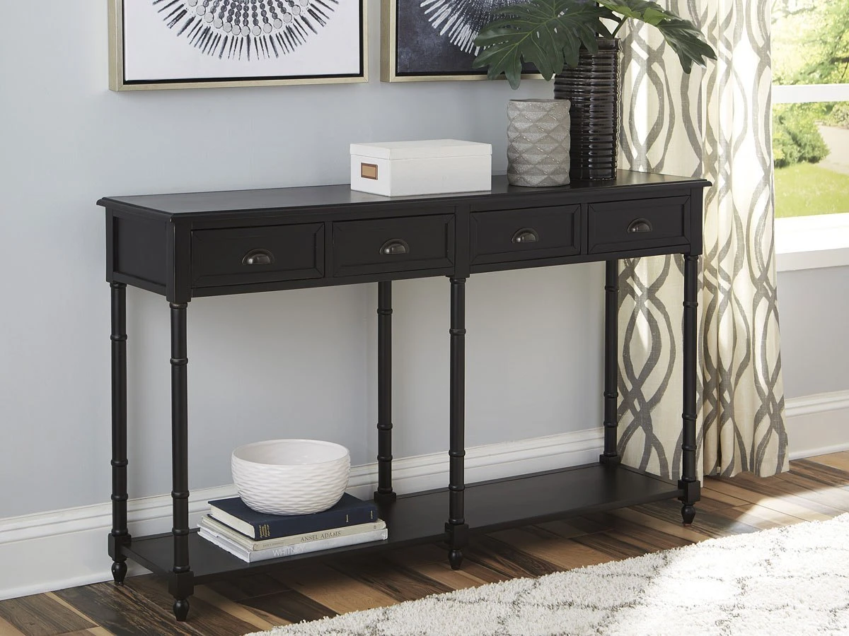 Eirdale Console Sofa Table (Black) 1 Eirdale Console Sofa Table (Black)