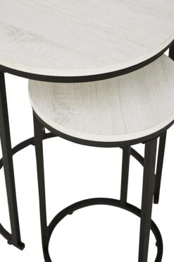 Briarsboro Nesting Tables (White And Black) (Set Of 2) -Ashley A4000225 table 7