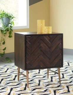 Dorvale Accent Cabinet (Dark Brown)