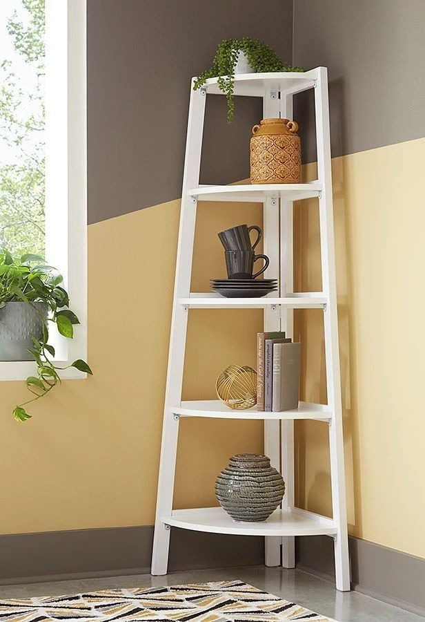 Bernmore Corner Shelf (White) 1 Bernmore Corner Shelf (White)