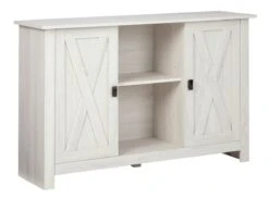 Turnley Accent Cabinet (Distressed White) -Ashley A4000326 cabinet 5