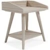 Blariden Accent Table W/ USB (Light Tan)