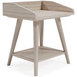 Blariden Accent Table W/ USB (Light Tan)