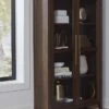 Balintmore Tall Accent Cabinet (Dark Brown)