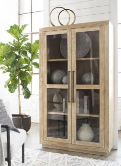 Belenburg Tall Accent Cabinet (Washed Brown)