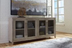 Dalenville Accent Cabinet (Warm Gray)