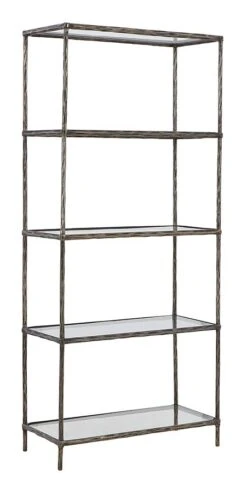 Ryandale Bookcase (Antique Pewter) -Ashley A4000451 bookcase 4
