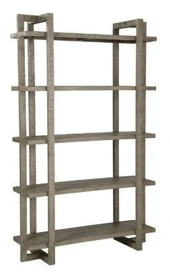 Bergton Bookcase (Distressed Gray) -Ashley A4000500 bookcase 4