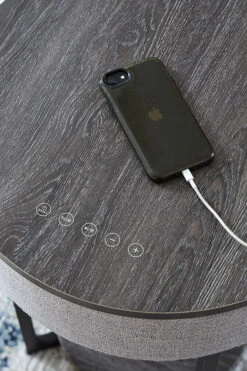 Sethlen Accent Table W/ Wireless Connectivity And LED Lighting 16 Sethlen Accent Table W/ Wireless Connectivity And LED Lighting -Ashley A4000641 table 7