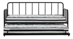Trentlore Twin Metal Daybed W/ Trundle (Black) 7 Trentlore Twin Metal Daybed W/ Trundle (Black) -Ashley B076 180 160 daybed 3