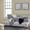 Trentlore Twin Metal Daybed W/ Trundle (White)