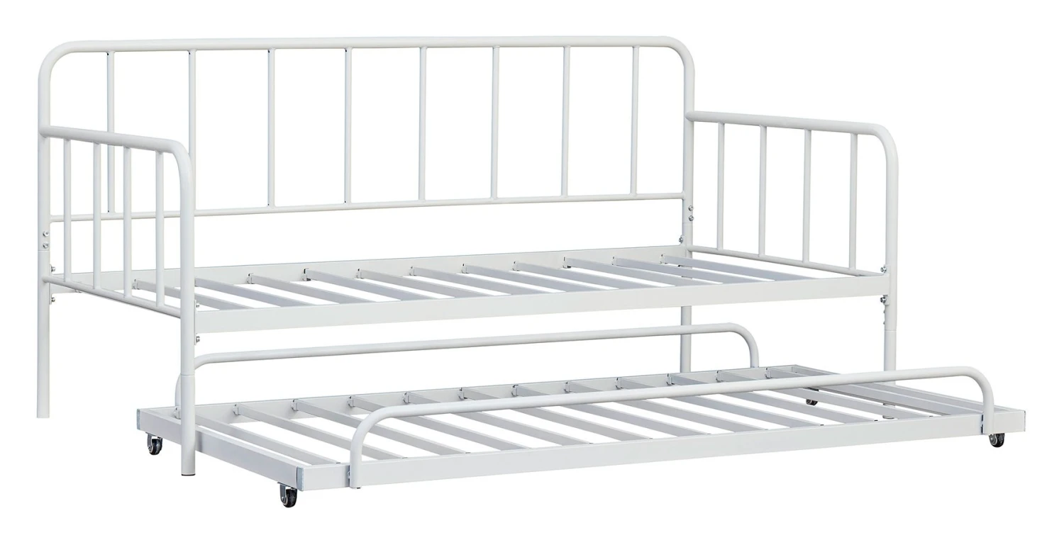 Trentlore Twin Metal Daybed W/ Trundle (White) 5 Trentlore Twin Metal Daybed W/ Trundle (White) - Image 5