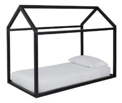 Flannibrook Twin House Bed Frame (Black) -Ashley B082 161 bed 3