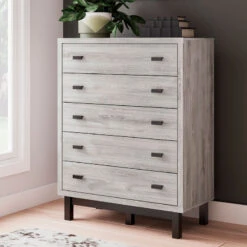 Vessalli Panel Bedroom Set W/ Extensions And Nightstands -Ashley B1036 345 chest 1