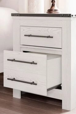 Schoenberg Panel Bedroom Set -Ashley B1446 92 nightstand 2 1