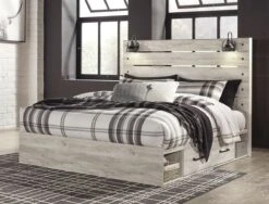 Cambeck Panel Bed W/ Side Storage -Ashley B192 57 54 160 B100 13 bed side str 3