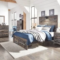 Drystan Youth Panel Storage Bedroom Set -Ashley B211 53 52S 83 br set yth pnl str 5