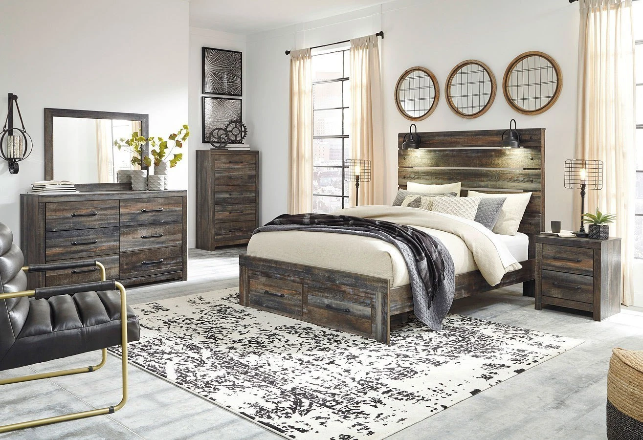 Drystan Panel Storage Bedroom Set 2 Drystan Panel Storage Bedroom Set - Image 2