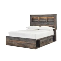Drystan Youth Bookcase Bedroom Set W/ Side Storage -Ashley B211 63 52 150 83 bed yth bcs side str 4