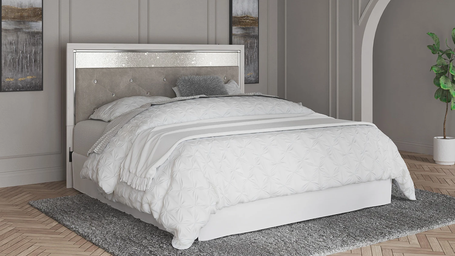 Altyra Panel Bed (Headboard Only) 1 Altyra Panel Bed (Headboard Only)