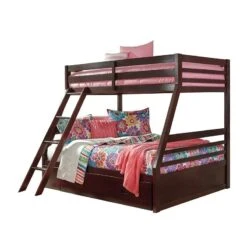 Halanton Twin Over Full Bunk Bed -Ashley B328 58P 58R twin full bunk bed 4 1