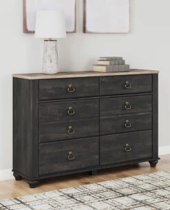 Nanforth Panel Bedroom Set -Ashley B3670 31 dresser 1