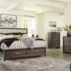 Brueban Sleigh Storage Bedroom Set