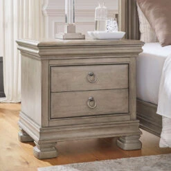 Lexorne Sleigh Bed 23 Lexorne Sleigh Bed -Ashley B924 93 nightstand 1
