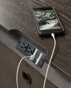 Burkhaus Upholstered Bedroom Set -Ashley B984 93 nightstand 2