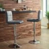 Bellatier Gray Tall Swivel Barstool (Set Of 2)