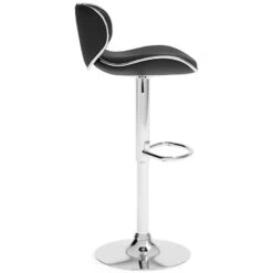 Pollzen Black Upholstered Swivel Barstool (Set Of 2) -Ashley D121 530 barstool 6