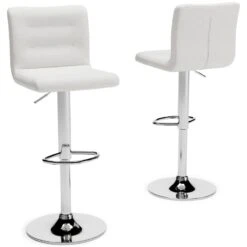 Pollzen Stone Upholstered Swivel Barstool (Set Of 2) -Ashley D121 730 barstool 4