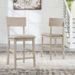 Waylowe Upholstered Barstool (Set Of 2)