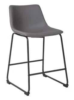 Centiar Gray Upholstered Barstool (Set Of 2) -Ashley D372 824 barstool 3