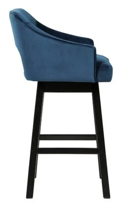 Tallenger Blue Tall Upholstered Swivel Barstool (Set Of 2) 7 Tallenger Blue Tall Upholstered Swivel Barstool (Set Of 2) -Ashley D380 830 barstool 4