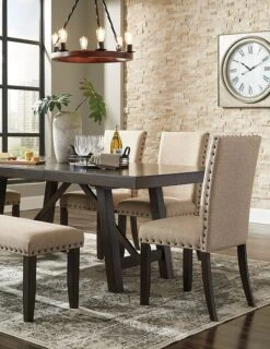 Rokane Dining Room Set W/ Bench -Ashley D397 35 D397 02 00 set 3