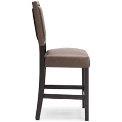 Benmara Brown Upholstered Barstool (Set Of 2) -Ashley D466 224 barstool 5