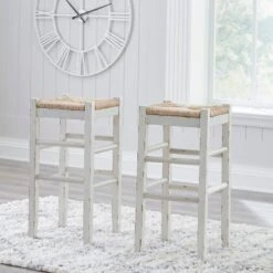 Mirimyn White Tall Stool (Set Of 2)
