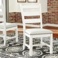 Valebeck Rectangular Dining Room Set -Ashley D546 01 side chair 2
