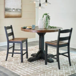 Valebeck Round Counter Height Dining Room Set 19 Valebeck Round Counter Height Dining Room Set -Ashley D546 23T 23B 724 set 2