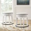 Valebeck White Swivel Stool