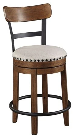 Valebeck Swivel Barstool (Vintage Brown) 6 Valebeck Swivel Barstool (Vintage Brown) -Ashley D546 424 barstool 3