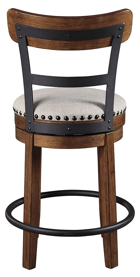 Valebeck Swivel Barstool (Vintage Brown) 4 Valebeck Swivel Barstool (Vintage Brown) - Image 4