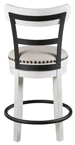 Valebeck Swivel Barstool (Vintage White) (Set Of 2) -Ashley D546 524 barstool 4