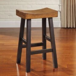 Glosco Tall Saddle Stool (Set Of 2)