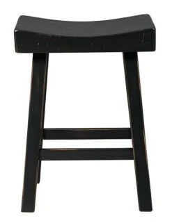 Glosco Antique Black Stool (Set Of 2) -Ashley D548 524 barstool 3