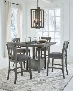 Hallanden Counter Height Dining Room Set -Ashley D589 42 124 set 3