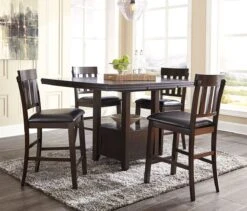 Haddigan Counter Height Dining Room Set 19 Haddigan Counter Height Dining Room Set -Ashley D596 42 124 set 3